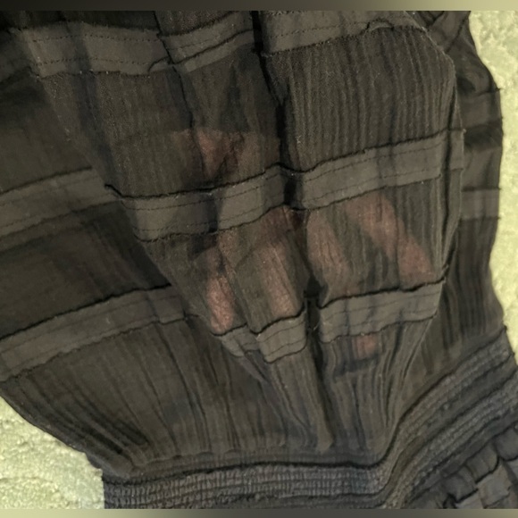 Yfb YOUNG FABULOUS & BROKE Black strapless wide leg cropped jumpsuit size MED - Picture 12 of 12